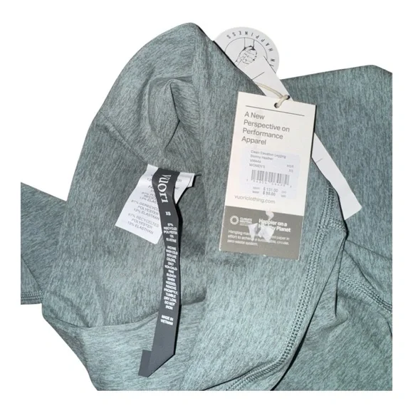 Vuori Clean Elevation Legging Stormy Heather Size XS NWT - Picture 7 of 7
